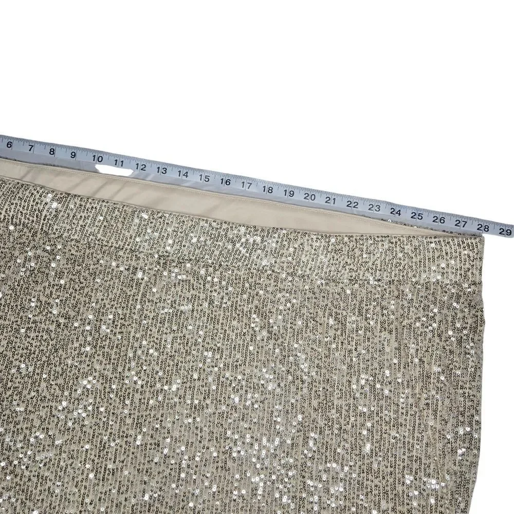 Torrid Mini Sequin Skirt Champagne NWT 6X - Picture 5 of 7